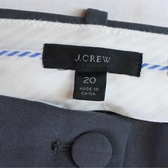 NWT Gray J. Crew High-Rise Cameron Pant in Four-Season Stretch, Size 20 Grey - Picture 6 of 6